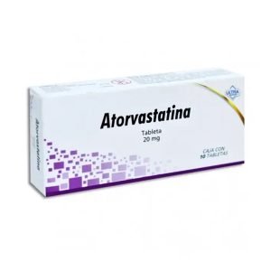 ATORVASTATINA 20 MG ULTRA c/30 Tabletas