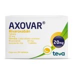 AXOVAR Rivaroxaban 20 MG c/28 TAB
